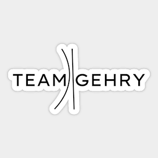 Team Frank Gehry Architecture Lovers Sticker